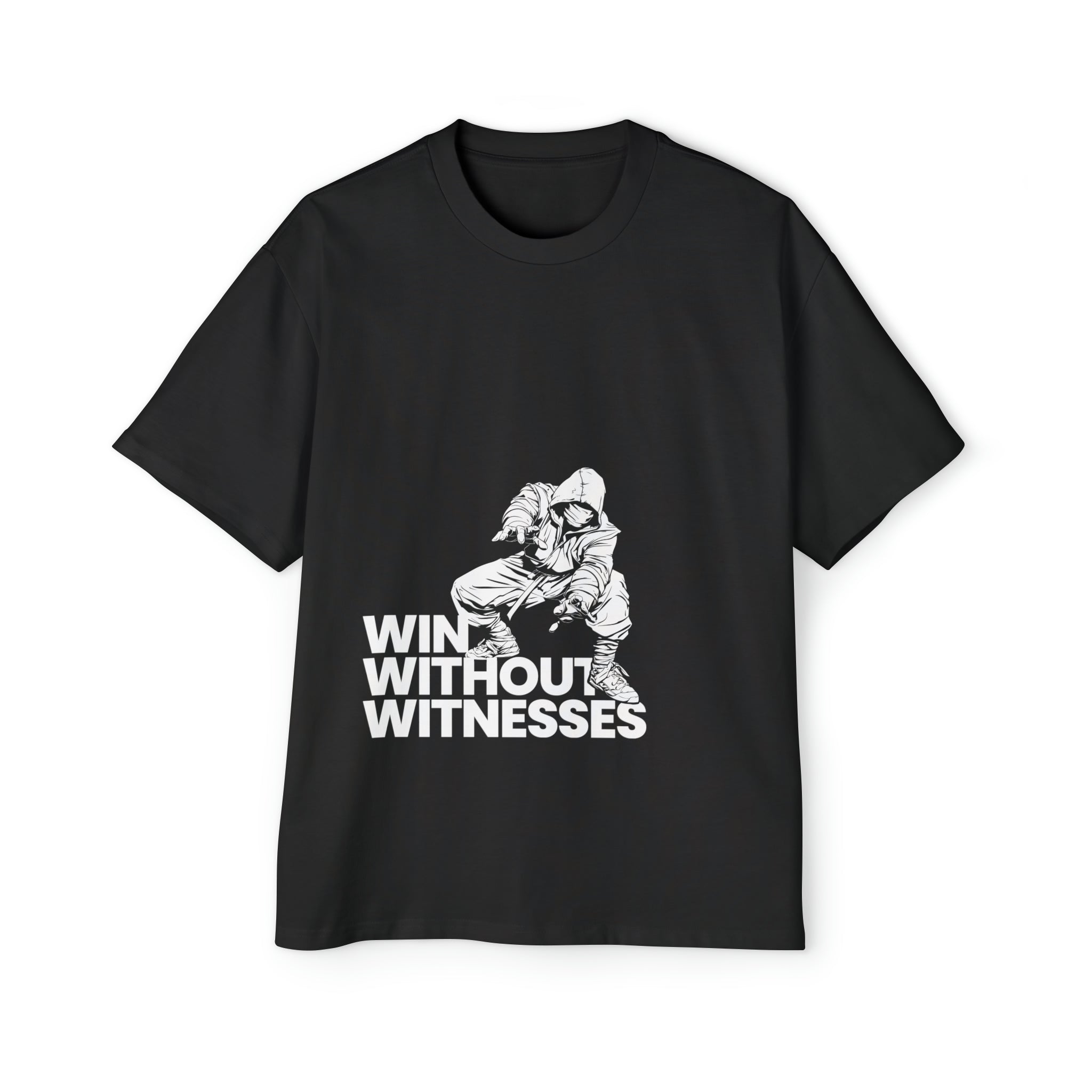 Win Without Witnesses Heavy Oversized T