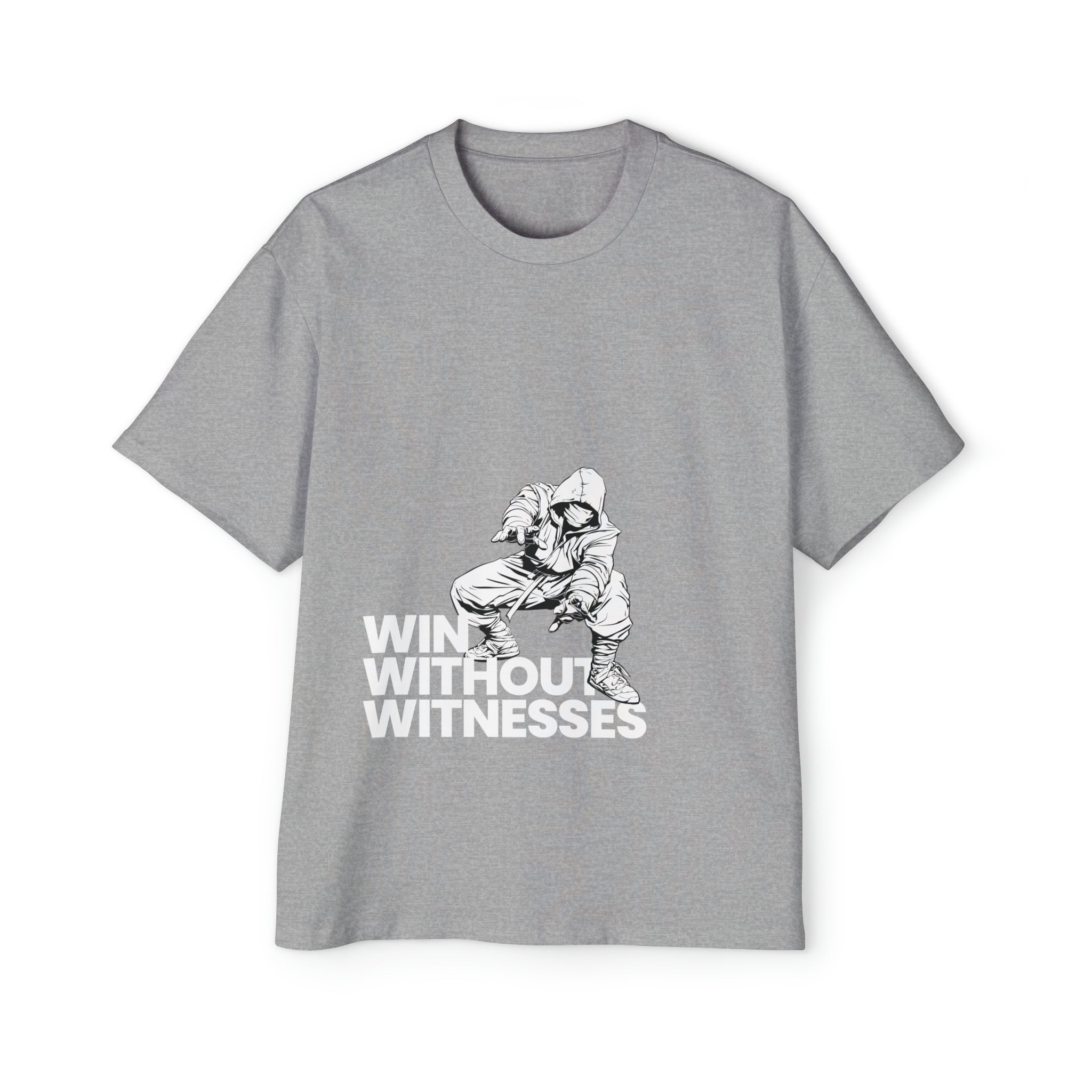 Win Without Witnesses Heavy Oversized T