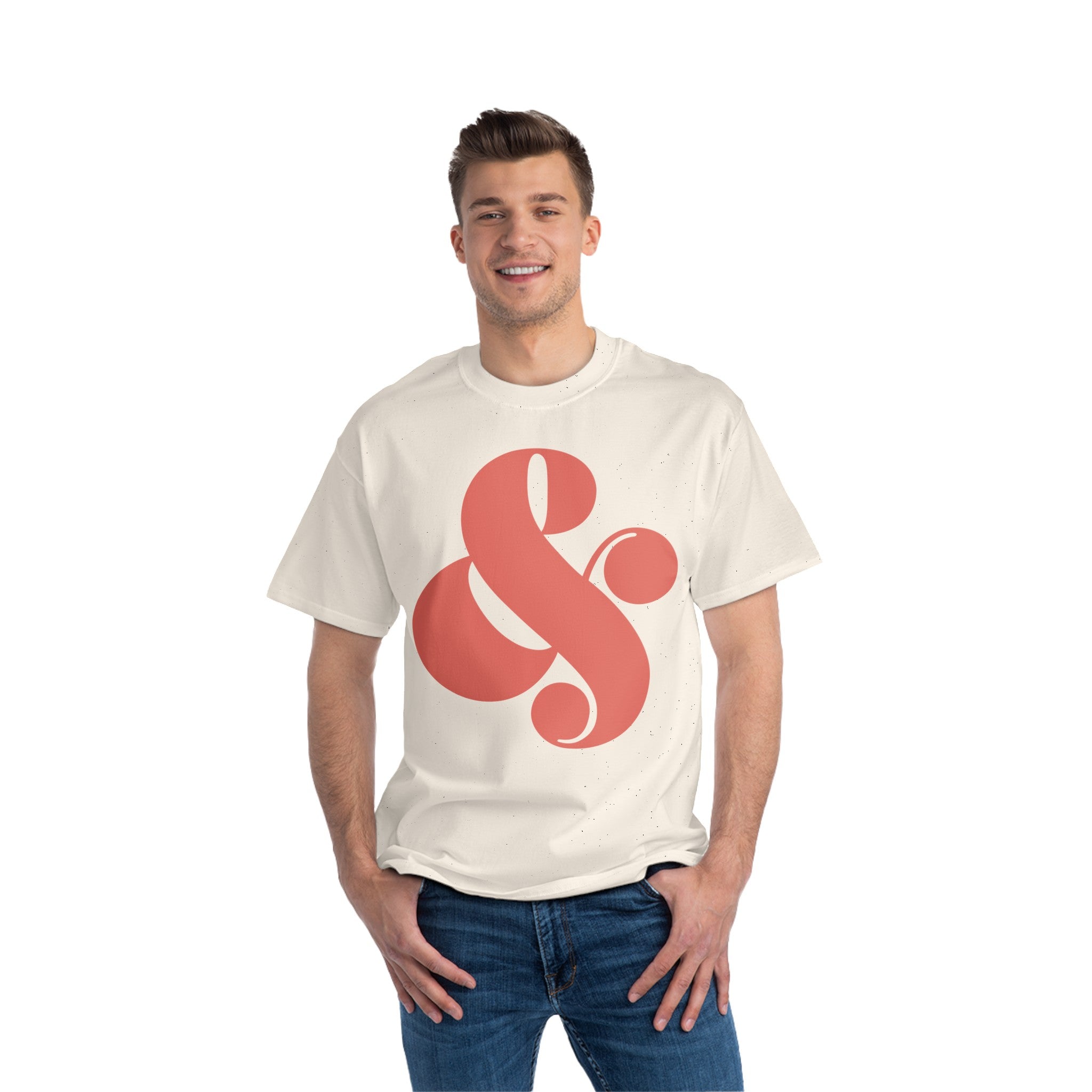 Cursive Ampersand  Beefy-T®  Shirt-Sleeve T-Shirt