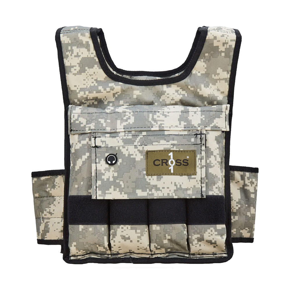 Compact, Adjustable Weighted Vest with Shoulder Pads Options